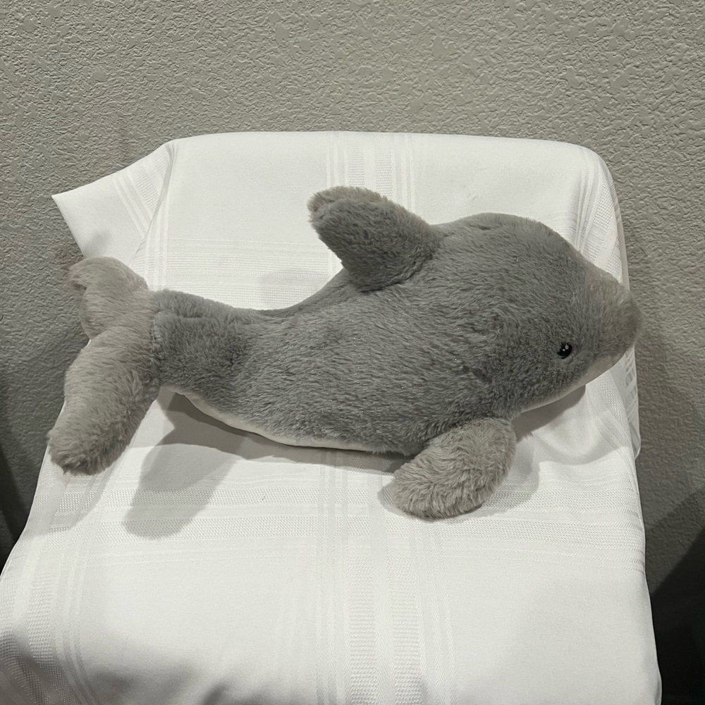 Gray Dolphin plush stuffed animal 16 in